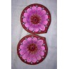 Terracotta Diwali Diya , Decorated with pearls| Diva| Diya for Deepavali Puja Pack of 2