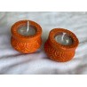 Wax Terracotta Matki Diya | Diva| Diya for Deepavali Puja Pack of 2