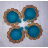 Terracotta Diwali Diya | Diva| Diya for Deepavali Puja Pack of 4